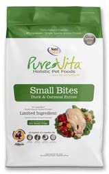 Nutrisource Pure Vita Small Bites Duck & Oatmeal (8 per bale) Dry Dog Food - 5 lb Bag