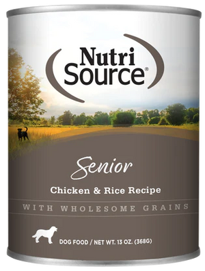 Nutrisource Senior Chicken & Rice Canned Canned Dog Food - 13 oz - Case of 12