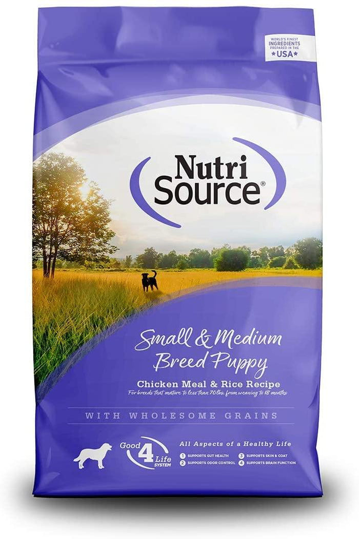 Nutrisource Small/Medium Breed Puppy Chicken & Rice Dry Dog Food - 15 lb Bag