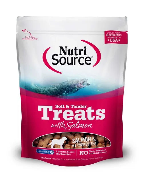 Nutrisource Soft & Tender Salmon Dog Treats - 6 oz  