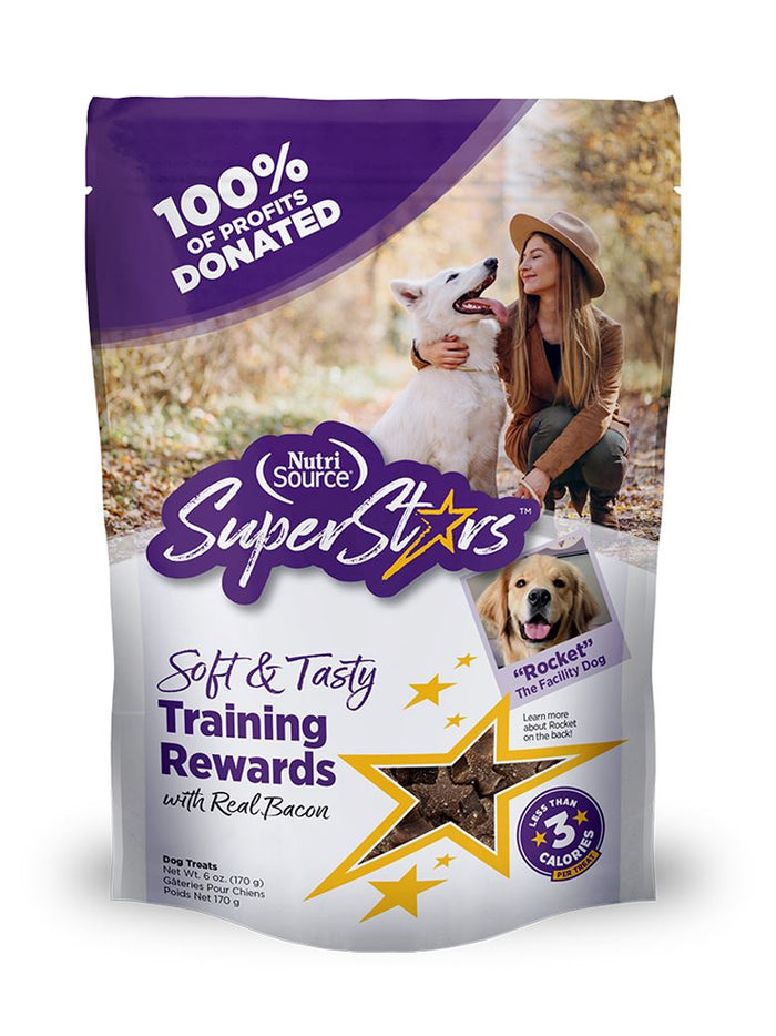 Nutrisource Superstar Bacon Training Dog Treats - 16 oz