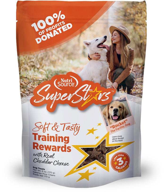 Nutrisource Superstar Cheddar Training Dog Treats - 16 oz