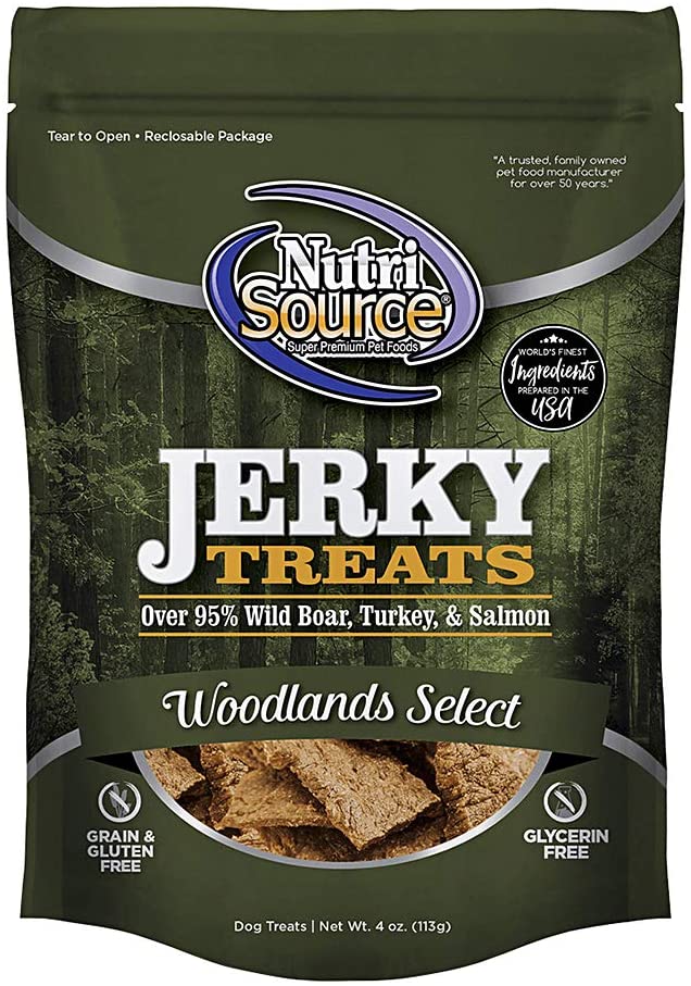 Nutrisource Woodlands Select Jerky Dog Treats - 4 oz