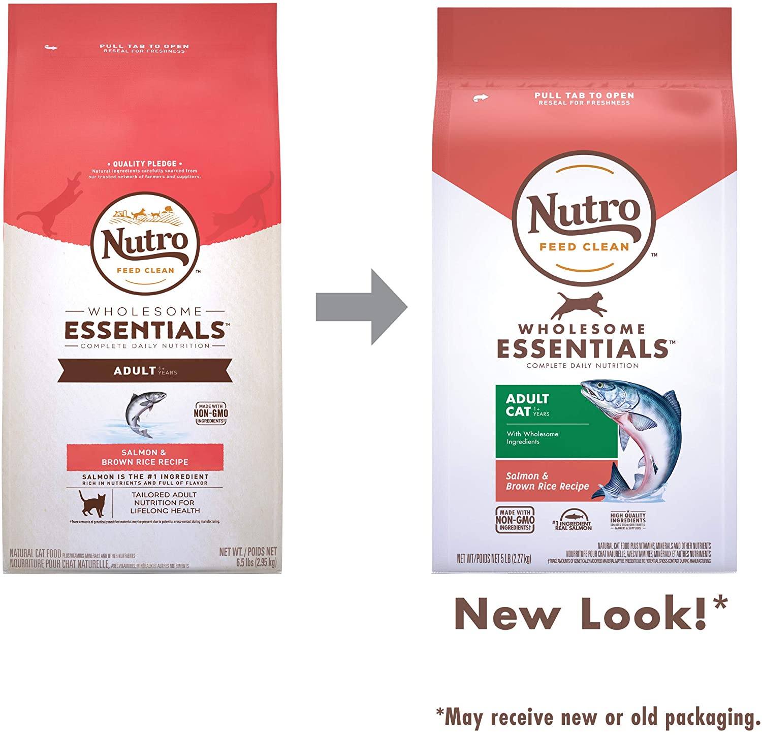 Nutro Adult Cat Salmon & Rice Dry Cat Food - 5 lb Bag  