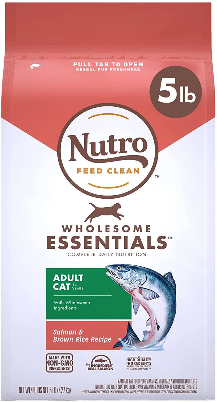 Nutro Adult Cat Salmon & Rice Dry Cat Food - 5 lb Bag