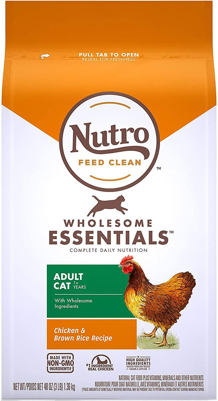 Nutro Adult Chicken Dry Cat Food - 3 lb Bag