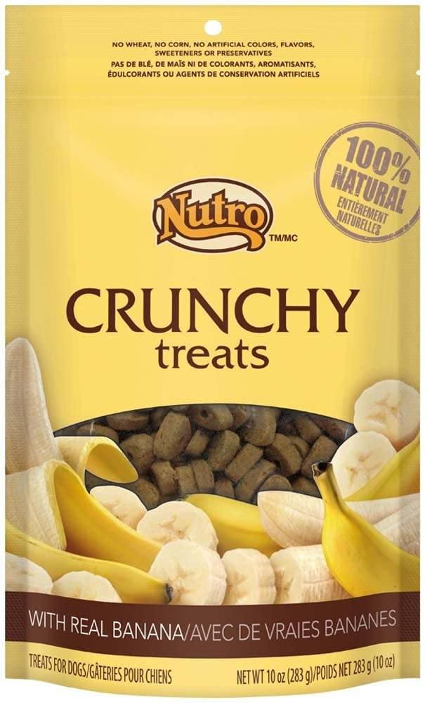 Nutro Banana Crunchy Biscuit Dog Treats - 10 oz - Case of 6