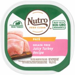 Nutro Grain Free Juicy Turkey Loaf Wet Dog Food Trays - 3.5 oz - Case of 24  