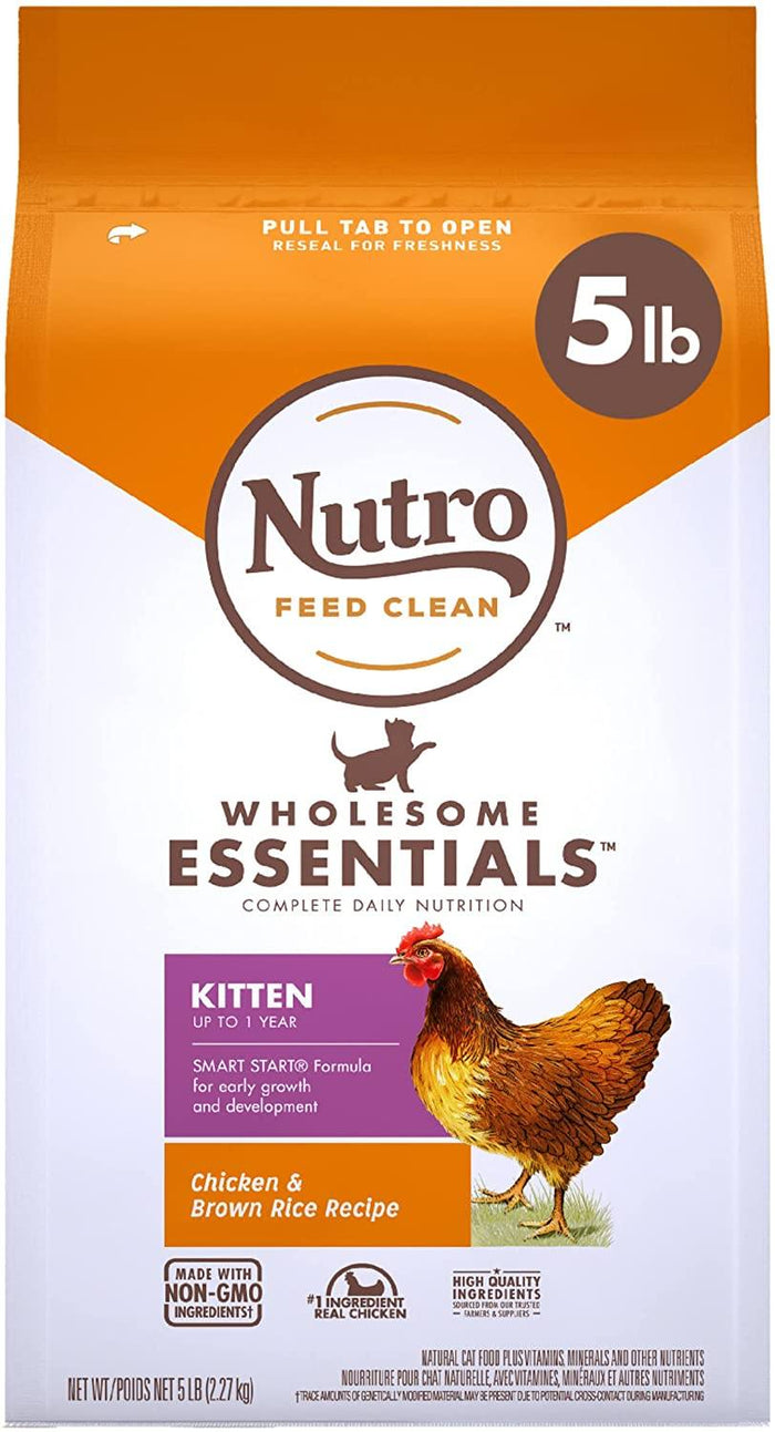 Nutro Kitten Chicken & Rice Dry Cat Food - 5 lb Bag