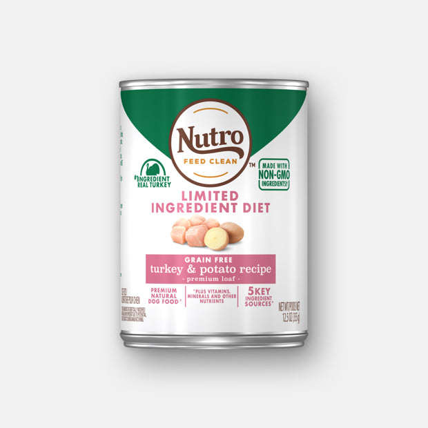 Nutro Limited Ingredient Diet Adult Turkey & Potato Premium Loaf Canned Wet Dog Food - ...