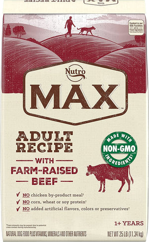 Nutro Max Beef Dry Dog Food - 25 Lbs