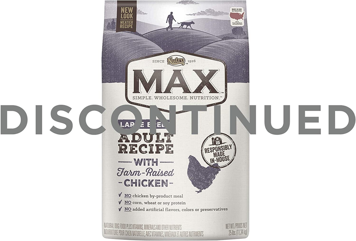 Nutro Max Large Breed Adult Chicken Dry Dog Food - 25 Lbs  