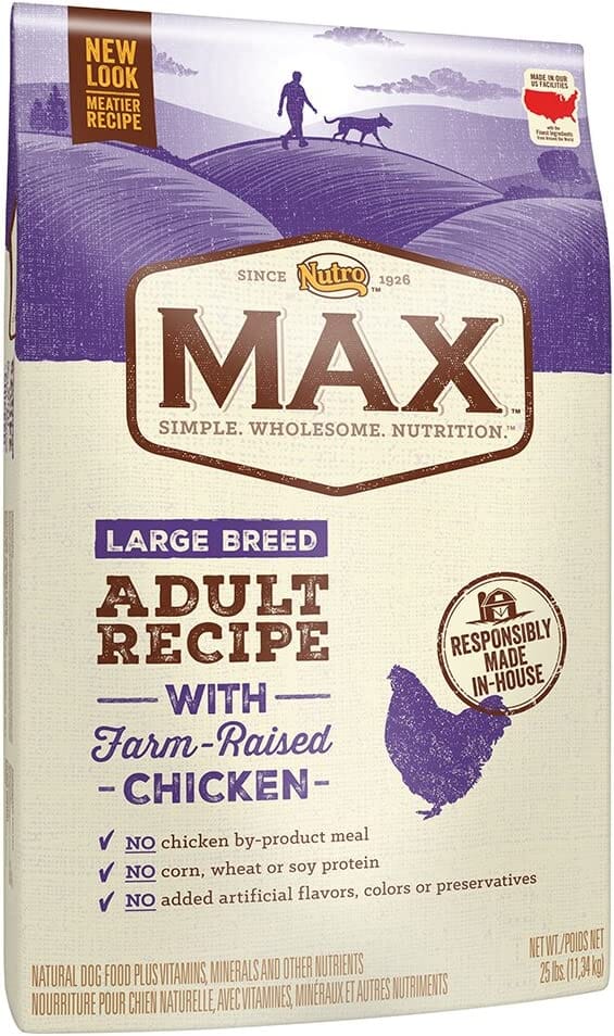 Nutro Max Large Breed Adult Chicken Dry Dog Food - 25 Lbs  