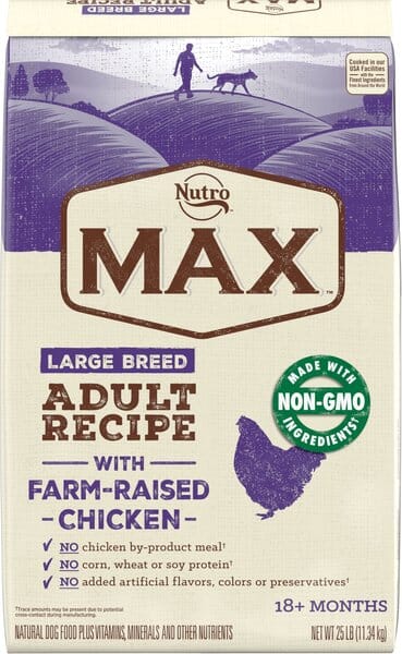 Nutro Max Large Breed Adult Chicken Dry Dog Food - 40 Lbs  