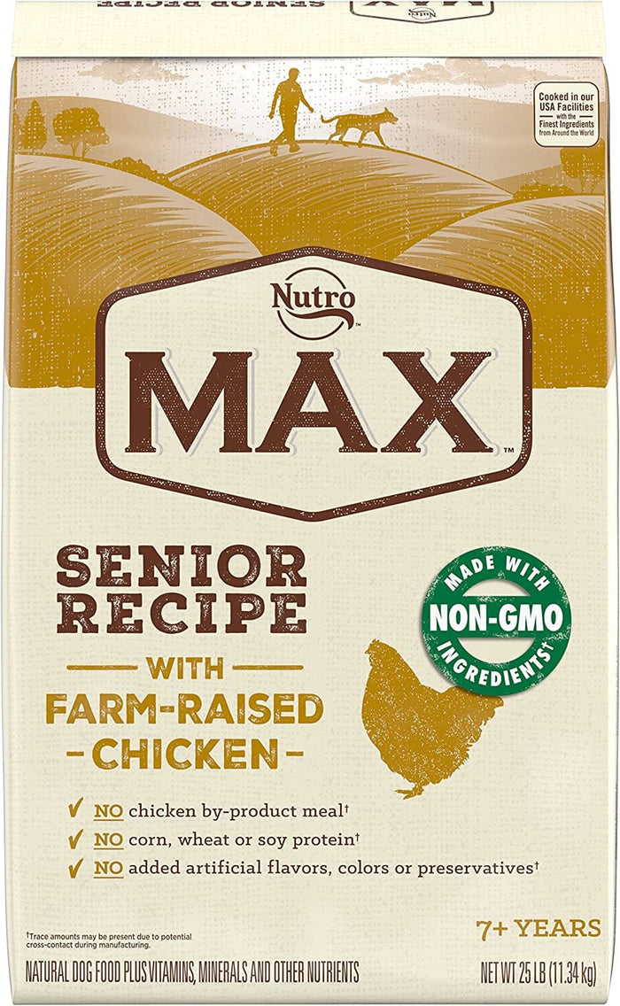 Nutro Max Senior Chicken Dry Dog Food - 25 Lbs