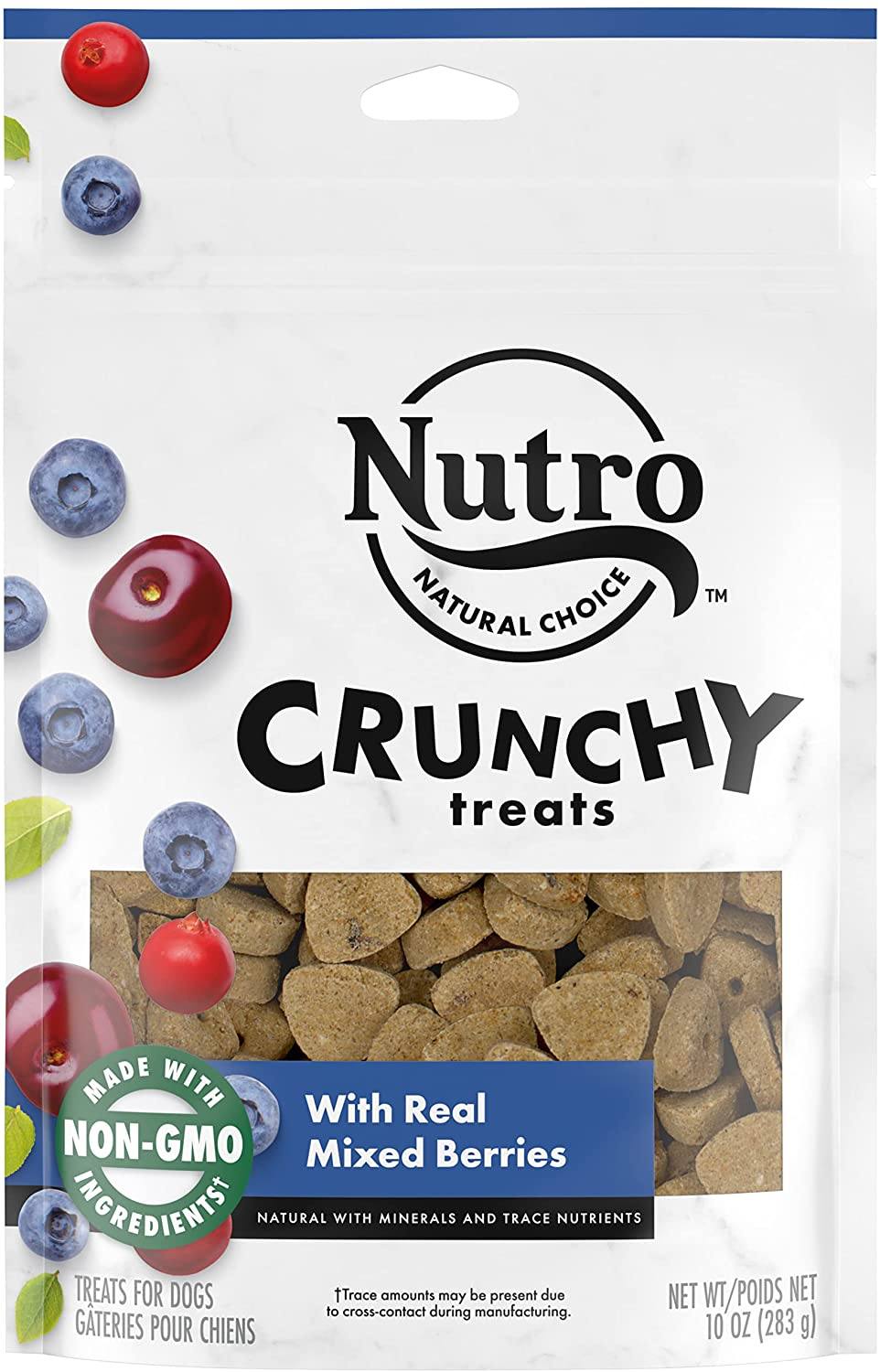 Nutro Mixed Berry Crunchy Biscuit Dog Treats - 10 oz - Case of 6  