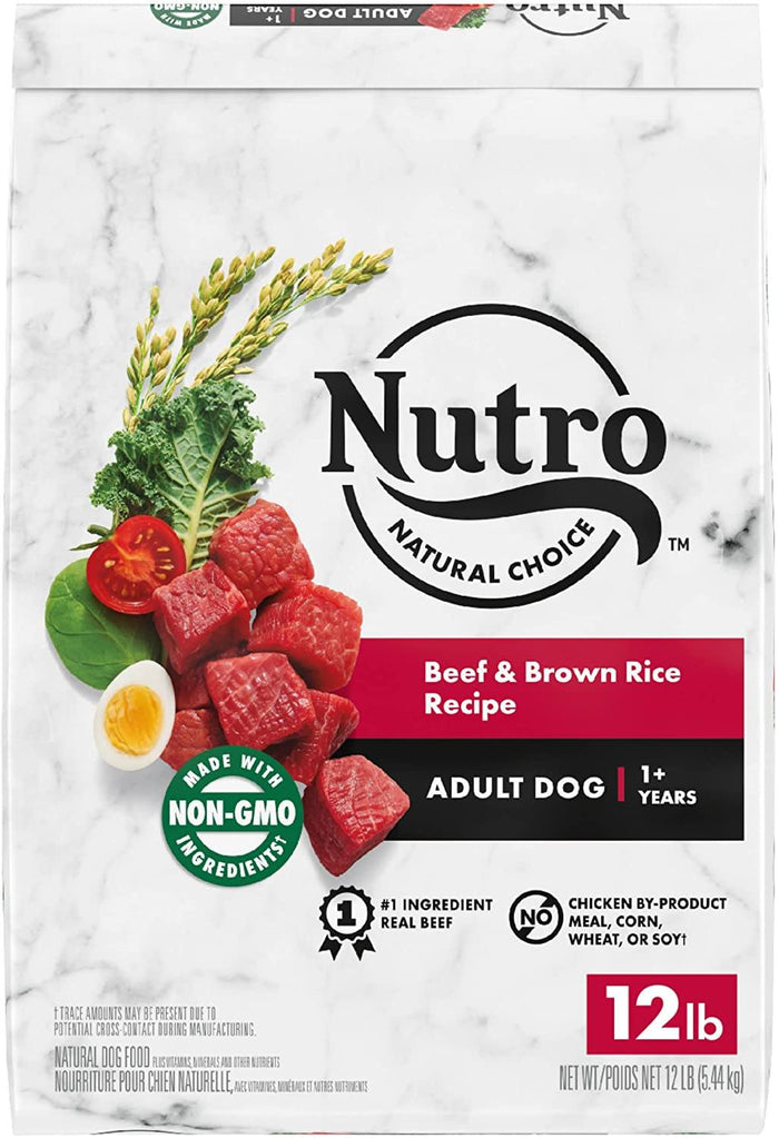 Nutro Natural Choice Adult Beef & Brown Rice Dry Dog Food - 12 lb Bag