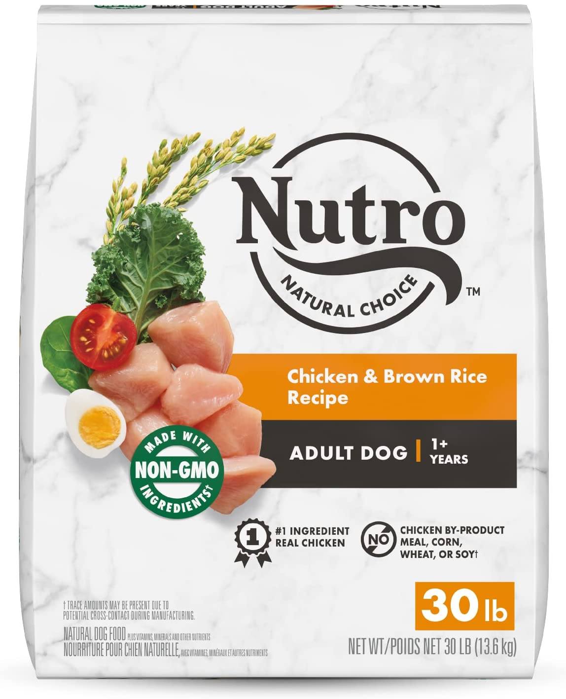 Nutro Natural Choice Adult Chicken, Rice & Sweet Potato Dry Dog Food - 30 lb Bag  