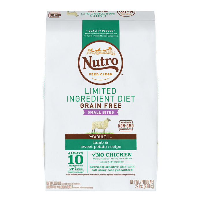 Nutro Natural Choice Grain-Free Limited Ingredient Adult Lamb & Sweet Potato Small Bite...