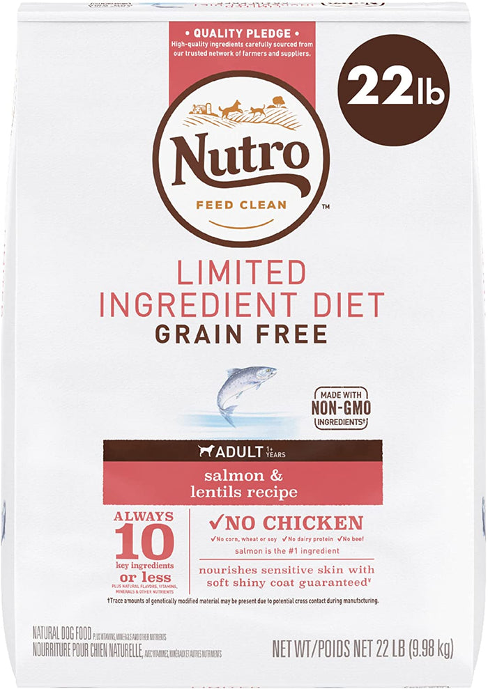 Nutro Natural Choice Grain-Free Limited Ingredient Adult Salmon & Sweet Lentils Dry Dog...