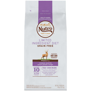Nutro Natural Choice Grain-Free Limited Ingredient Adult Venison & Sweet Potato Dry Dog...