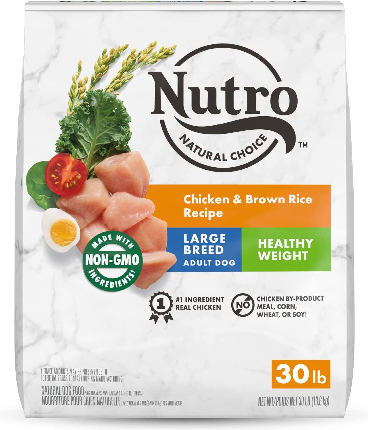 Nutro Natural Choice Large Breed Ad Lite Weight Loss Chk, Rice & Sw Potato Dry Dog Food - 30 lb Bag  