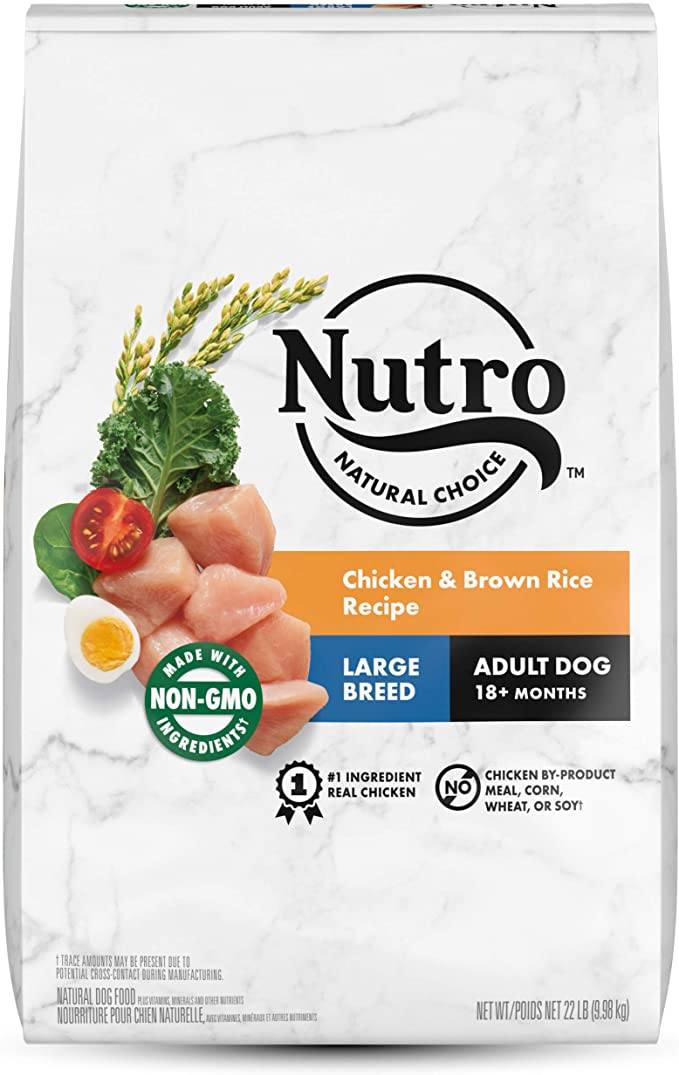 Nutro Natural Choice Large Breed Adult Chicken, Rice & Sweet Potato Dry Dog Food - 22 lb Bag  