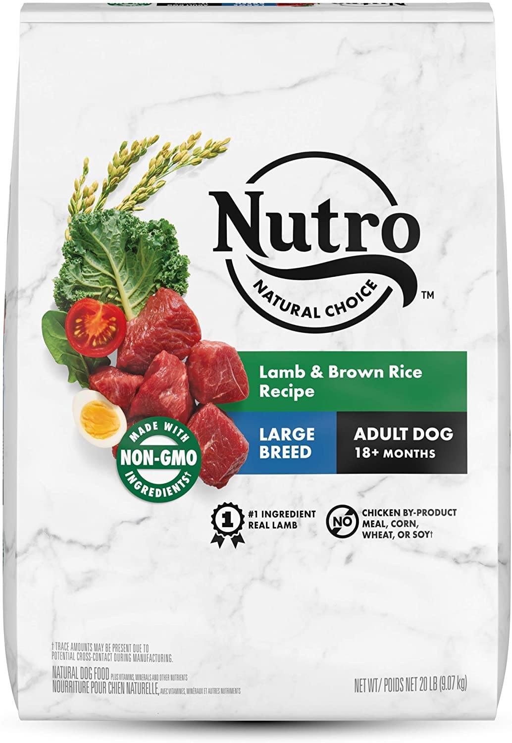 Nutro Natural Choice Large Breed Adult Lamb & Rice Dry Dog Food - 20 lb Bag  