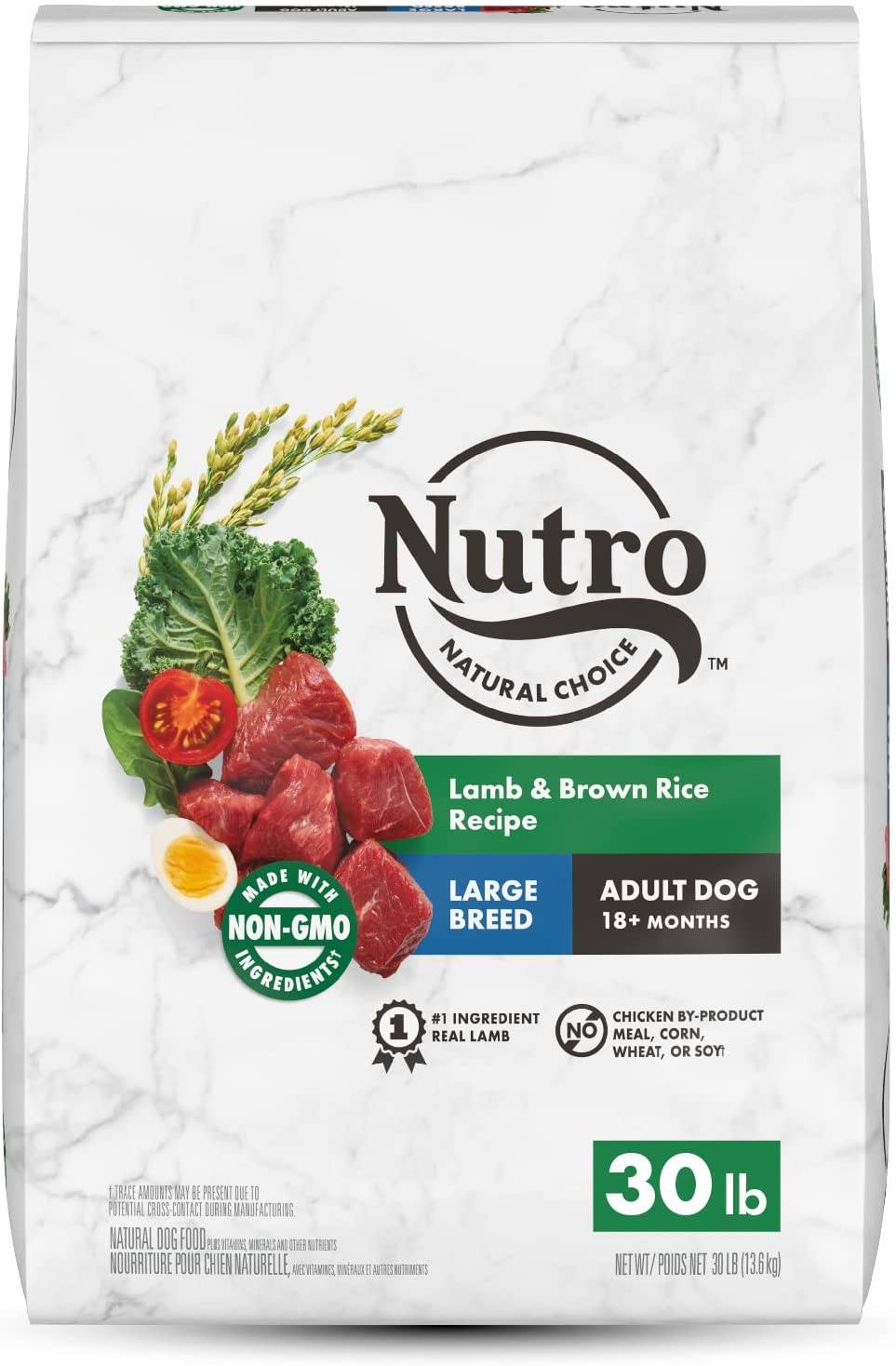 Nutro Natural Choice Large Breed Adult Lamb & Rice Dry Dog Food - 30 lb Bag  