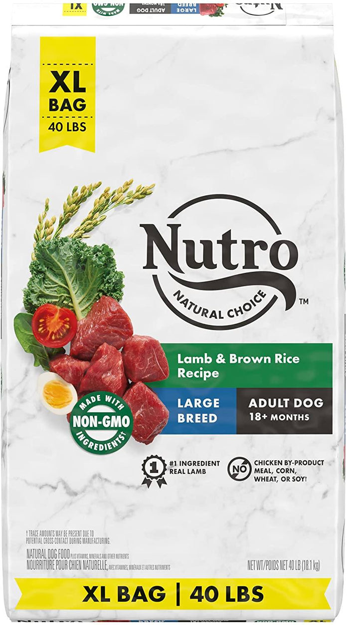 Nutro Natural Choice Large Breed Adult Lamb & Rice Dry Dog Food - 40 lb Bag