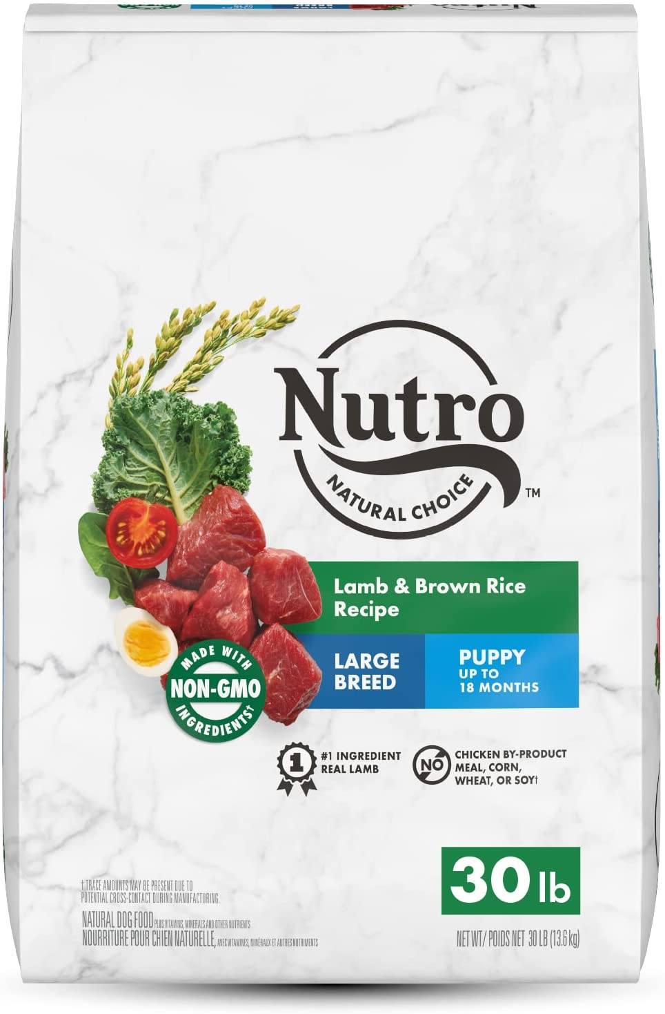 Nutro Natural Choice Large Breed Puppy Lamb & Rice Dry Dog Food - 30 lb Bag  