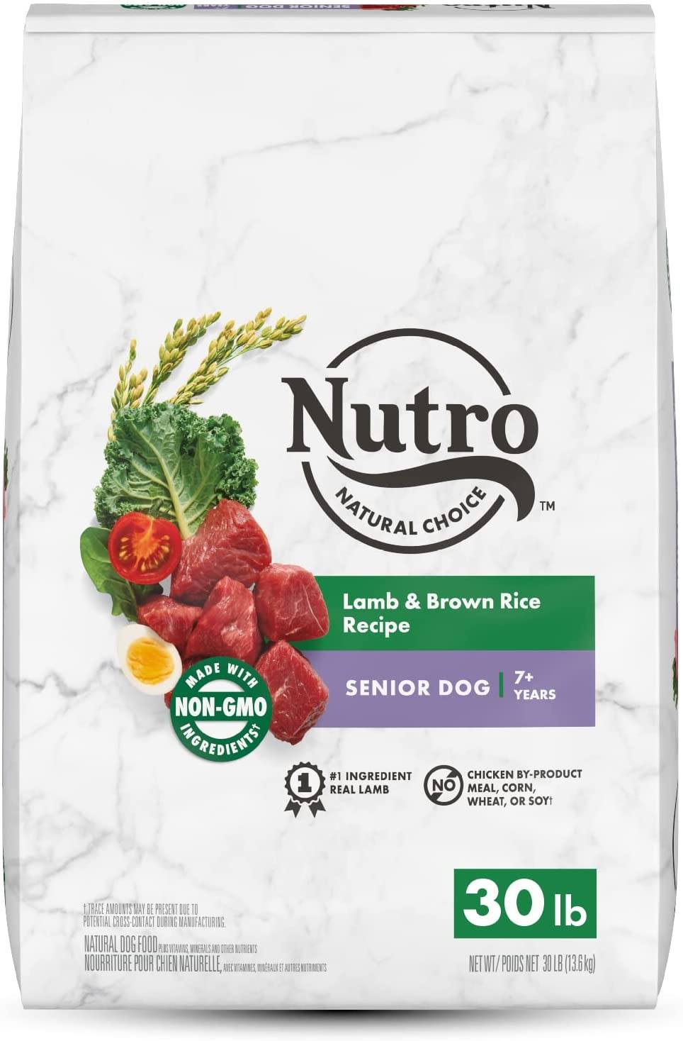 Nutro Natural Choice Senior Lamb & Rice Dry Dog Food - 30 lb Bag  