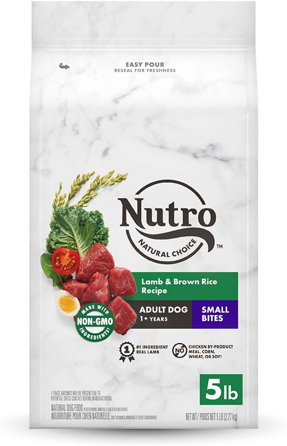 Nutro Natural Choice Small Bites Adult Lamb & Rice Dry Dog Food - 5 lb Bag  