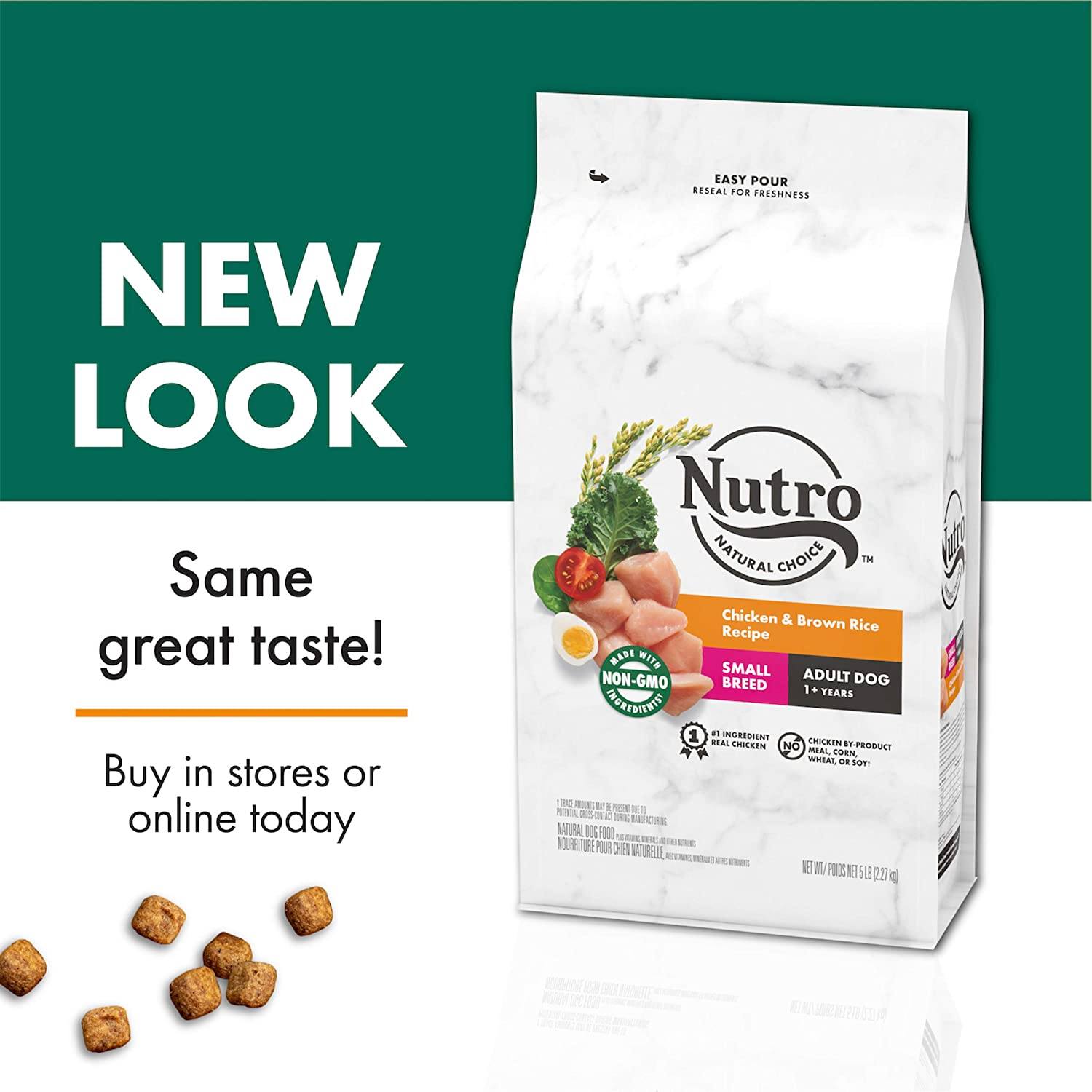 Nutro Natural Choice Small Breed Adult Chicken, Rice & Sweet Potato Dry Dog Food - 5 lb Bag  