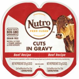 Nutro Perfect Portions Cuts in Gravy Beef Canned Cat Food - 2.65 oz - Case of 24