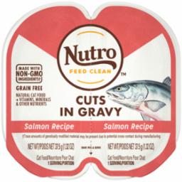 Nutro Perfect Portions Cuts in Gravy Salmon Canned Cat Food - 2.65 oz - Case of 24  