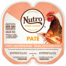 Nutro Perfect Portions Pate Chicken Liver & Shrimp Canned Cat Food - 2.65 oz - Case of 24