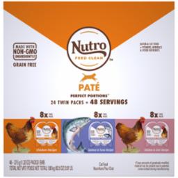 Nutro Perfect Portions Pate Mixed Multi pack Canned Cat Food - 2.65 oz - Case of 24  