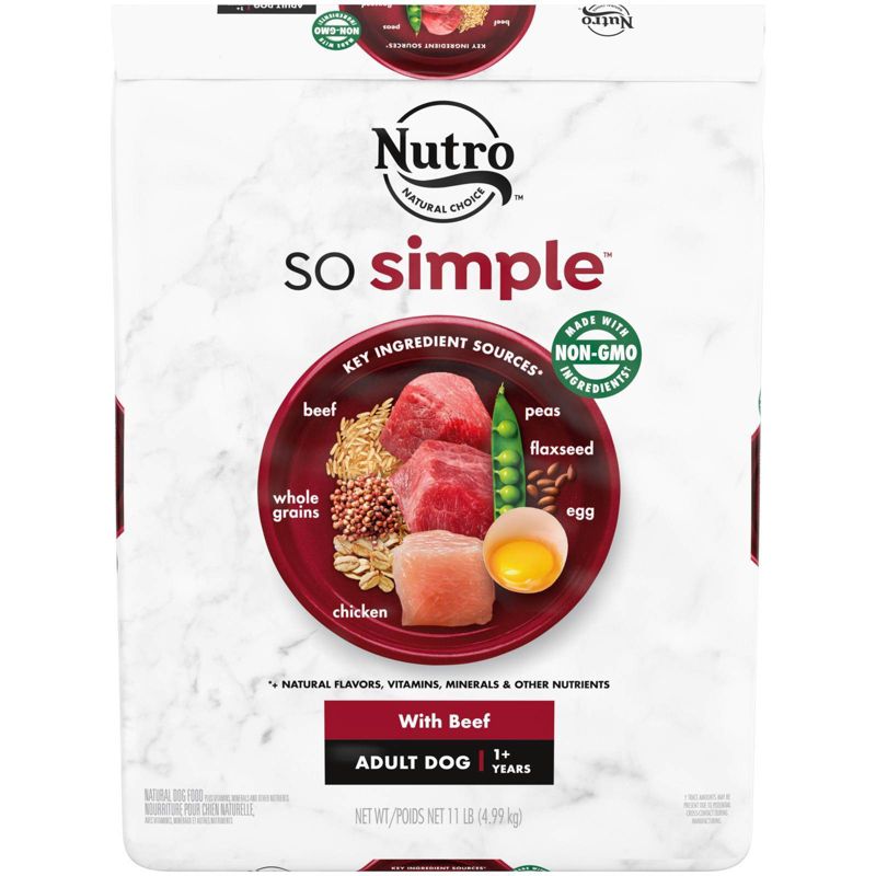 Nutro So Simple Beef Dry Dog Food - 11 lb Bag  