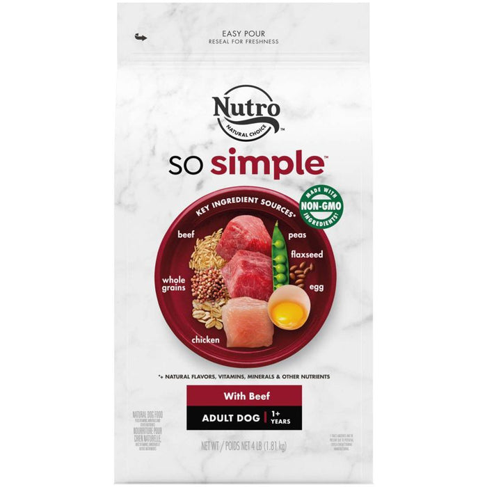 Nutro So Simple Beef Dry Dog Food - 4 lb Bag
