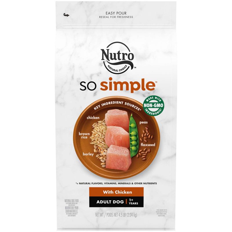 Nutro So Simple Chicken Dry Dog Food - 4.5 lb Bag  