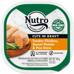 Nutro Tender Chicken, Sweet Potato & Pea Wet Dog Food Trays - 3.5 oz - Case of 24
