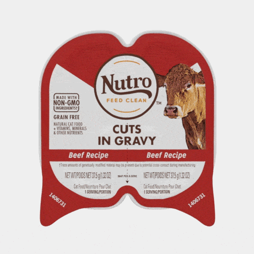 Nutro Ultra Grain-Free Cuts in Gravy Beef Wet Dog Food Trays - 3.5 oz - Case of 24