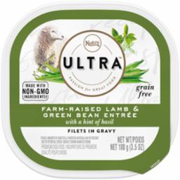 Nutro Ultra Grain-Free Cuts in Gravy Lamb Wet Dog Food Trays - 3.5 oz - Case of 24