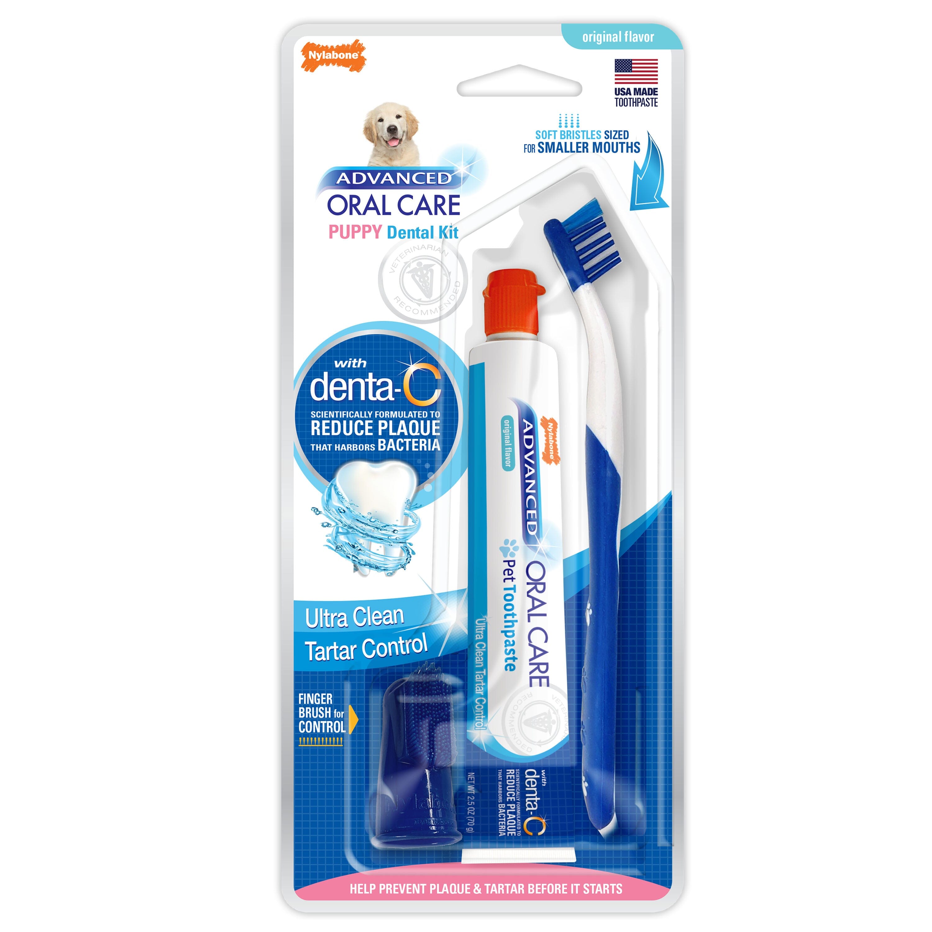 Nylabone Advanced Oral Care Puppy Dental Kit Puppy Original - 3 Count  