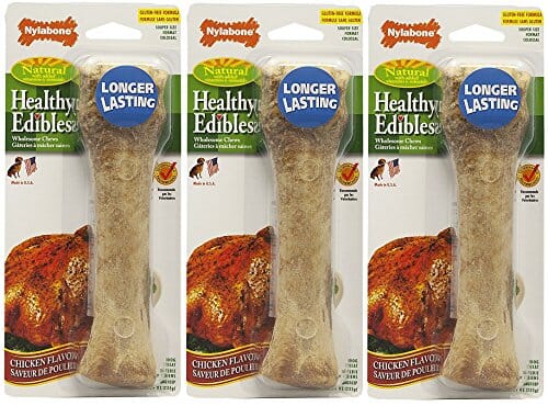 Nylabone Healthy Edibles Natural Chew Dog Biscuits Treats - Chicken - Souper  