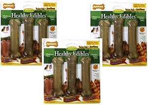 Nylabone Healthy Edibles Natural Chew Variety Pack Dog Biscuits Treats - Assorted - Reg...