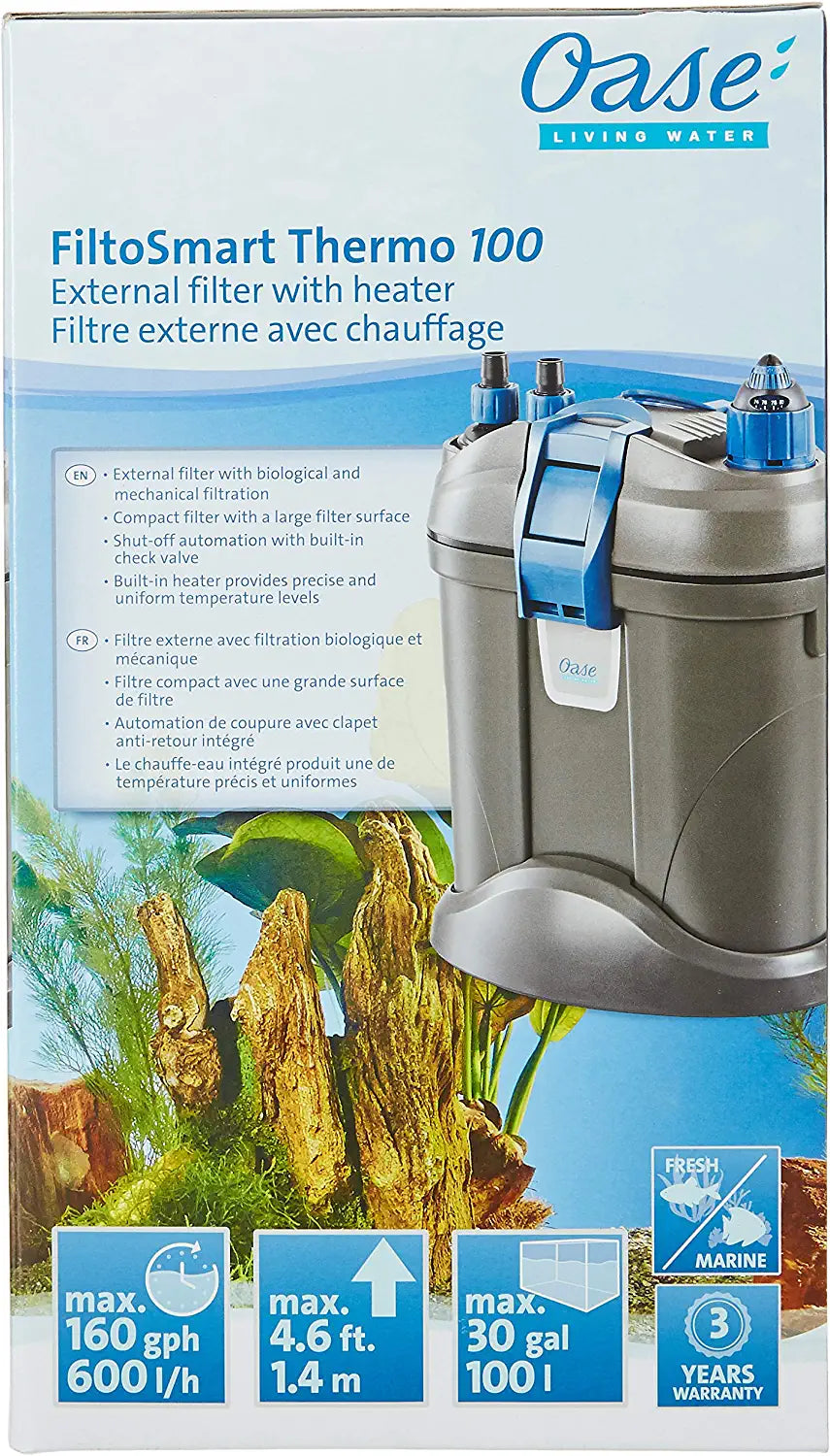 Oase Filtosmart Thermo 100 External Aquarium Filter - 30 Gal  