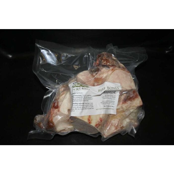 OC RAW Beef Bones Natural Dog Treats - 2.5 Lbs  