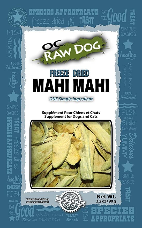 OC RAW Freeze Dried Mahi Mahi Freeze-Dried Dog and Cat Treats - 3.2 Oz  
